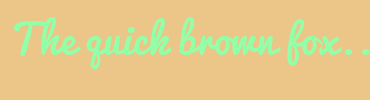 Image with Font Color 92FFA9 and Background Color ECC688